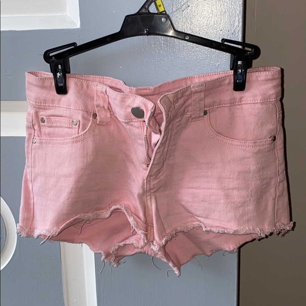 low rise jean shorts
